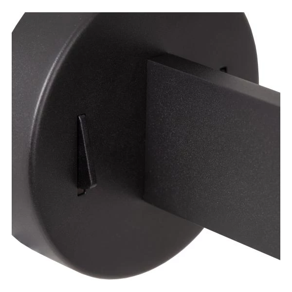Lucide MAGIC - Wandlamp - 1xE27 - Met USB oplaadpunt - Zwart - detail 4
